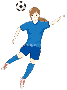 シュート サッカー 球技 女子サッカー の画像素材 学校生活 ライフスタイルの写真素材ならイメージナビ