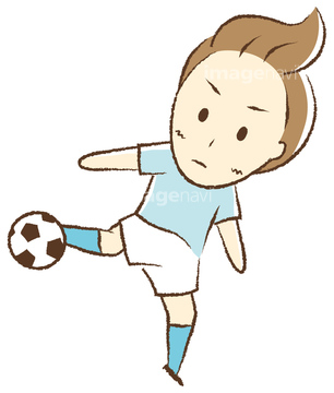 サッカー フットサル かわいい イラスト の画像素材 人物 イラスト Cgのイラスト素材ならイメージナビ
