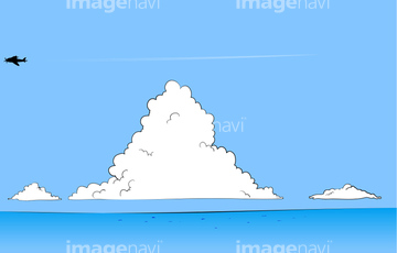 イラスト 飛行機雲 の画像素材 ライフスタイル イラスト Cgのイラスト素材ならイメージナビ