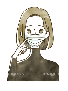 マスク 女性 風邪 顔 イラスト の画像素材 医療 イラスト Cgのイラスト素材ならイメージナビ