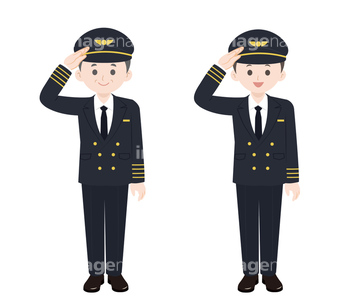 機長 の画像素材 ビジネス イラスト Cgの写真素材ならイメージナビ
