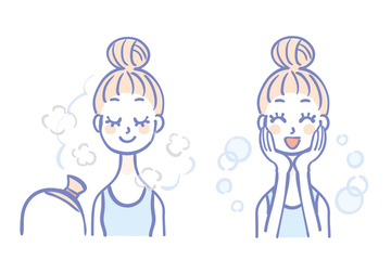 手書き 女性 リラックス 顔 イラスト の画像素材 テーマ イラスト Cgのイラスト素材ならイメージナビ