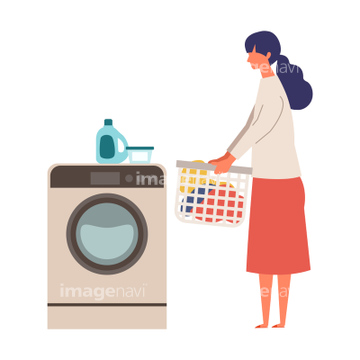 家電 イラスト 洗濯機 ドラム式洗濯機 の画像素材 人物 イラスト Cgのイラスト素材ならイメージナビ