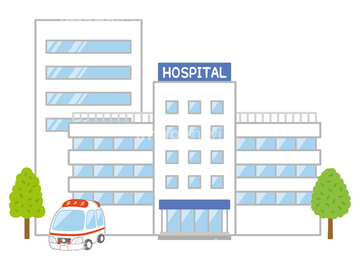 イラスト Cg 医療 病院 総合病院 の画像素材 イラスト素材ならイメージナビ