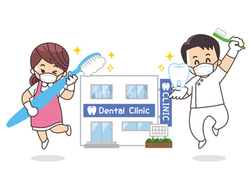 歯科衛生士 楽しみ かわいい の画像素材 テーマ イラスト Cgの写真素材ならイメージナビ