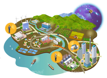 ビルイラスト の画像素材 自然 風景 イラスト Cgのイラスト素材ならイメージナビ