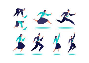 クラウチングスタート イラスト の画像素材 ライフスタイル イラスト Cgのイラスト素材ならイメージナビ