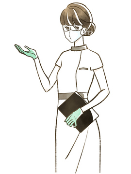 店員 美容部員 イラスト の画像素材 ライフスタイル イラスト Cgのイラスト素材ならイメージナビ