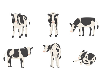 乳牛 イラスト かわいい シンプル の画像素材 季節 イベント イラスト Cgのイラスト素材ならイメージナビ
