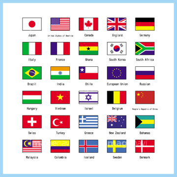 国旗 万国旗 イラスト の画像素材 ビジネスイメージ ビジネスのイラスト素材ならイメージナビ