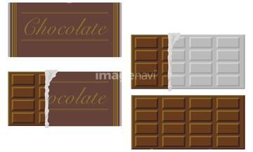 チョコ イラスト ホワイトチョコレート の画像素材 季節 イベント イラスト Cgのイラスト素材ならイメージナビ