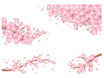 桜 ソメイヨシノ 桜の木 イラスト の画像素材 花 植物 イラスト Cgのイラスト素材ならイメージナビ