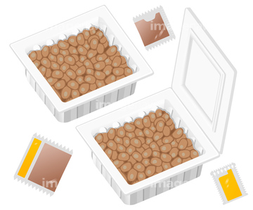 納豆パック の画像素材 食べ物 飲み物 イラスト Cgの写真素材ならイメージナビ