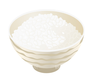 お米 イラスト 白米 の画像素材 食べ物 飲み物 イラスト Cgのイラスト素材ならイメージナビ