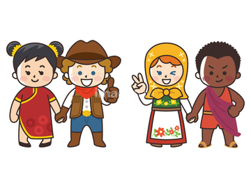 子供 手をつなぐ イラスト 外国人 の画像素材 ライフスタイル イラスト Cgのイラスト素材ならイメージナビ