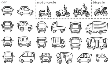 自動車 軽自動車 乗用車 イラスト の画像素材 自動車 乗り物 交通のイラスト素材ならイメージナビ