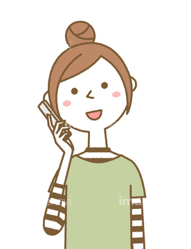 女性 スマホ 主婦 日本人 かわいい イラスト の画像素材 人物 イラスト Cgのイラスト素材ならイメージナビ
