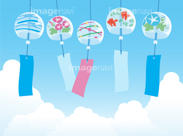 風鈴 イラスト 涼しい の画像素材 季節 イベント イラスト Cgのイラスト素材ならイメージナビ