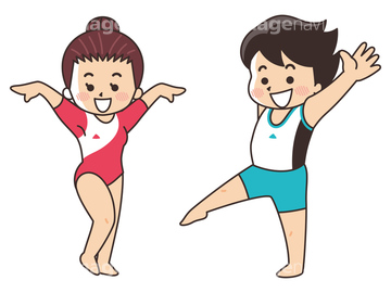 体操 イラスト 新体操 の画像素材 ライフスタイル イラスト Cgのイラスト素材ならイメージナビ