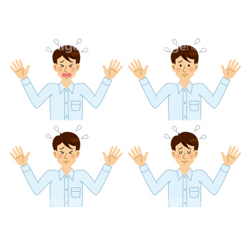 汗 男 泣く の画像素材 テーマ イラスト Cgの写真素材ならイメージナビ