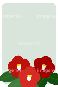 寒中見舞い はがき シンプル の画像素材 花 植物 イラスト Cgの写真素材ならイメージナビ