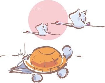 動物のイラスト カメ かわいい イラスト の画像素材 テーマ イラスト Cgのイラスト素材ならイメージナビ