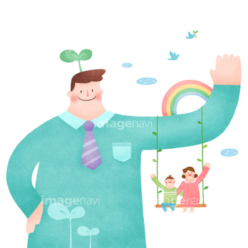 医療 福祉向け イラストほのぼの家族 イラストのみ の画像素材 ライフスタイル イラスト Cgのイラスト素材ならイメージナビ