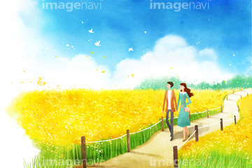 菜の花 イラスト の画像素材 季節 イベント イラスト Cgのイラスト素材ならイメージナビ