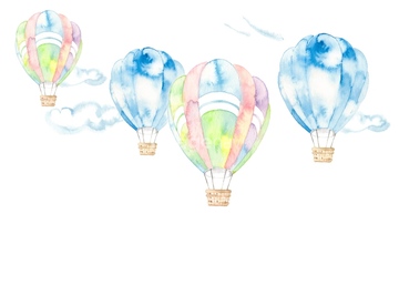 気球 イラスト 虹色 熱気球 ロイヤリティフリー の画像素材 自然 風景 イラスト Cgのイラスト素材ならイメージナビ