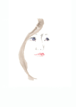 女性 横顔 イラスト 綺麗 笑う の画像素材 テーマ イラスト Cgのイラスト素材ならイメージナビ