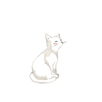 猫 イラスト 白猫 ロイヤリティフリー の画像素材 生き物 イラスト Cgのイラスト素材ならイメージナビ