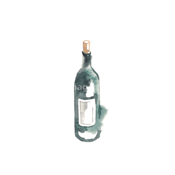 水彩画 ワイン ワインボトル の画像素材 テーマ イラスト Cgの写真素材ならイメージナビ