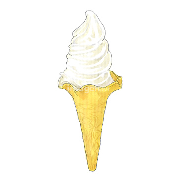 アイスクリーム イラスト 円錐 ソフトクリーム の画像素材 食べ物 飲み物 イラスト Cgのイラスト素材ならイメージナビ