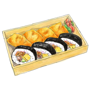 寿司 イラスト いなり寿司 の画像素材 食べ物 飲み物 イラスト