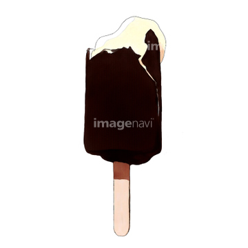アイスクリーム チョコレートアイス イラスト の画像素材 食べ物 飲み物 イラスト Cgのイラスト素材ならイメージナビ