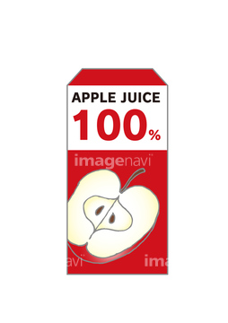 ジュース アップルジュース イラスト の画像素材 デザインパーツ