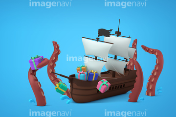 船 イラスト 海賊船 の画像素材 自然 風景 イラスト Cgのイラスト素材ならイメージナビ