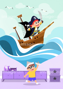 船 イラスト 海賊船 の画像素材 自然 風景 イラスト Cgのイラスト素材ならイメージナビ
