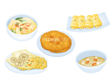 季節のイラスト 秋の食べ物 日本料理 イラスト の画像素材 食べ物 飲み物 イラスト Cgのイラスト素材ならイメージナビ