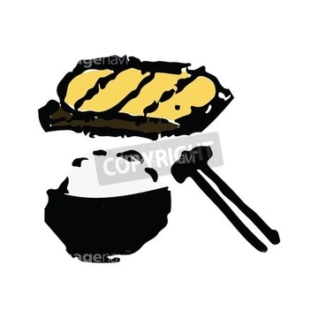 食肉のイラスト特集 トンカツ イラスト の画像素材 食べ物 飲み物 イラスト Cgのイラスト素材ならイメージナビ