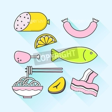 イラスト Cg 食べ物 飲み物 食材 洋風 日本料理 の画像素材 イラスト素材ならイメージナビ