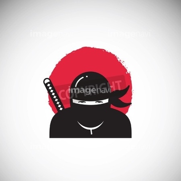 忍者 イラストデータ 顔 の画像素材 ビジネス イラスト Cgのイラスト素材ならイメージナビ