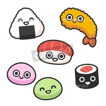 イラスト Cg ライフスタイル 家事 食事 日本料理 おにぎり かわいい の画像素材 イラスト素材ならイメージナビ