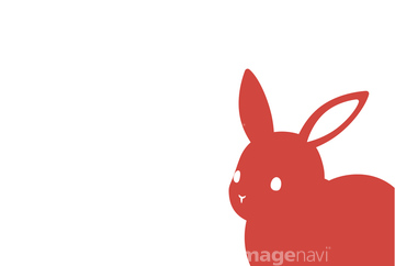 ウサギ シルエット かわいい の画像素材 デザインパーツ イラスト Cgの写真素材ならイメージナビ