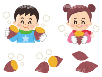 さつまいも イラスト かわいい の画像素材 テーマ イラスト Cgのイラスト素材ならイメージナビ