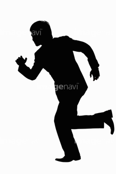 シルエット 走る 動作 ダッシュ 走る の画像素材 構図 人物の写真素材ならイメージナビ