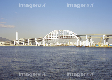 神戸 六甲アイランド 六甲大橋 の画像素材 道路 乗り物 交通の写真素材ならイメージナビ