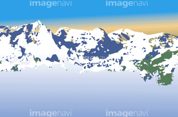 雪山 ヨーロッパ イラスト の画像素材 自然 風景 イラスト Cgのイラスト素材ならイメージナビ