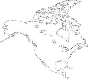 エリア別地図 北米 地図 の画像素材 世界の地図 地図 衛星写真の地図素材ならイメージナビ