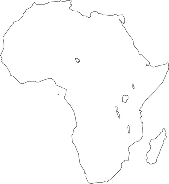 地図 衛星写真 世界の地図 アフリカ の画像素材 地図素材なら